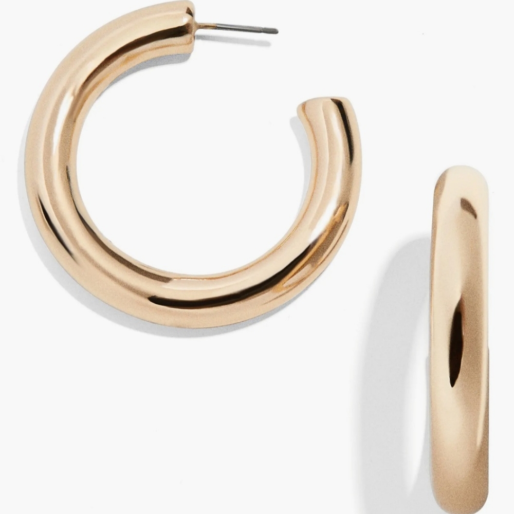 Panacea Goldtone Hoop Earrings
